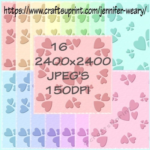 3 Hearts of Love Backgrounds