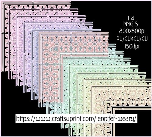 Candy Floss Corners Pastel 3