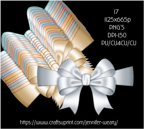 Metal Wrap Around Bows