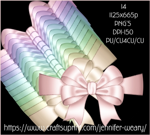 Candy Floss Wrap Around Bows