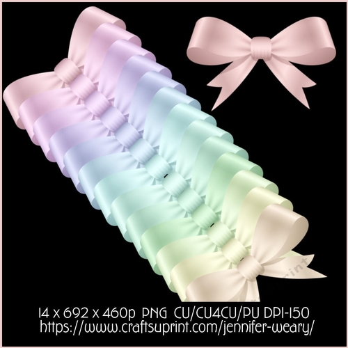 Candy Floss Bows 3