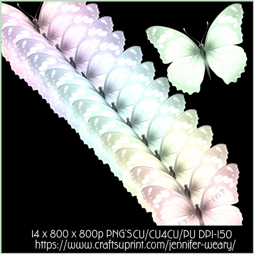 Candy Floss Butterflies