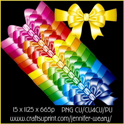 Colorful Wrap Bows