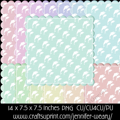 Candy Floss Dolphin Mats 