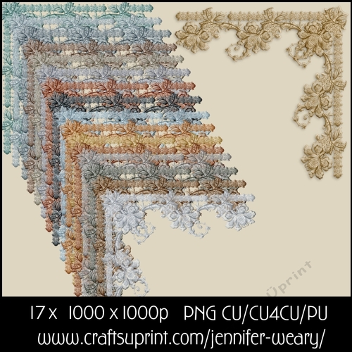 Metal Flower Corners 20