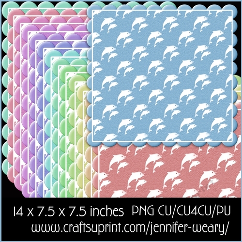 Candy Floss b Dolphin Mats 