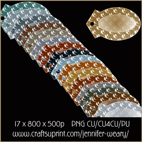 Metal Dolphin Tags 4