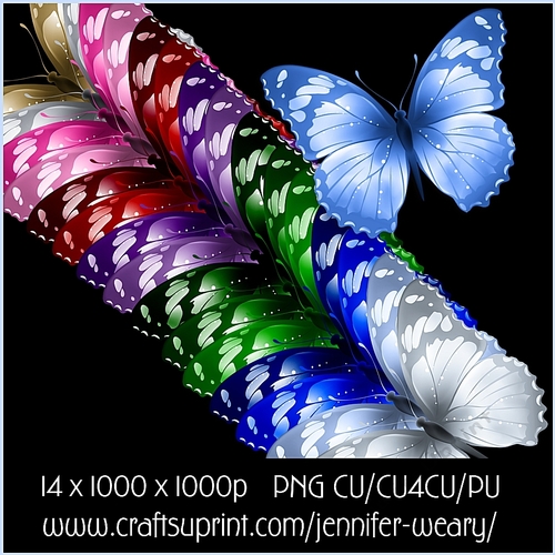 Christmas Time Butterflies 9