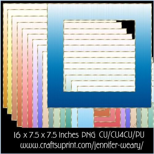  Ombrae Textured Frames 7 Tranquil Days