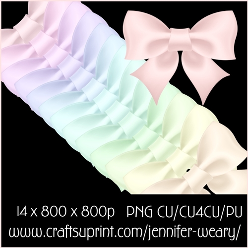 Candy Floss  Bows 12