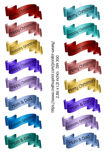 Jolly Christmas Sentiment Tags