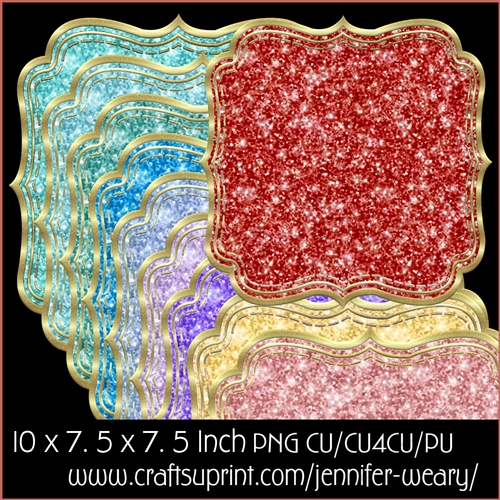 Christmas Glitters-Jolly Christmas Mats