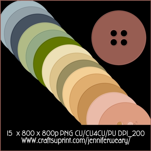 Beige Buttons 2