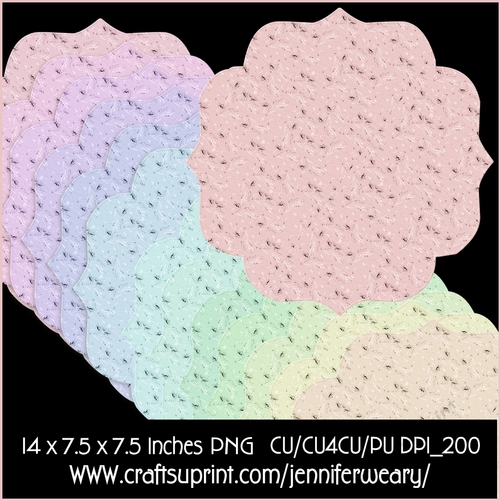 2 Candy Floss Mats/Doilies