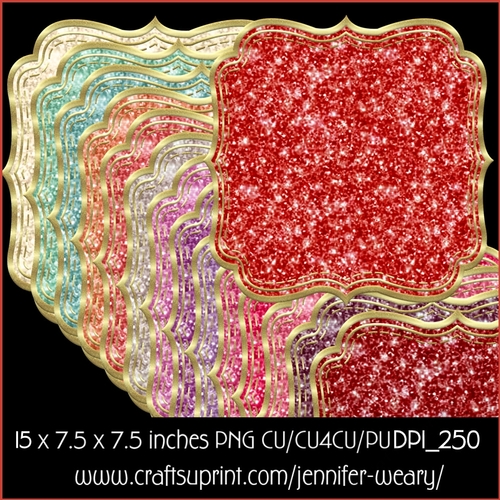 Glitter Mats-Valentine