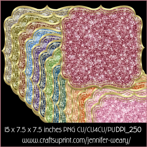 Glitter Mats-Unique