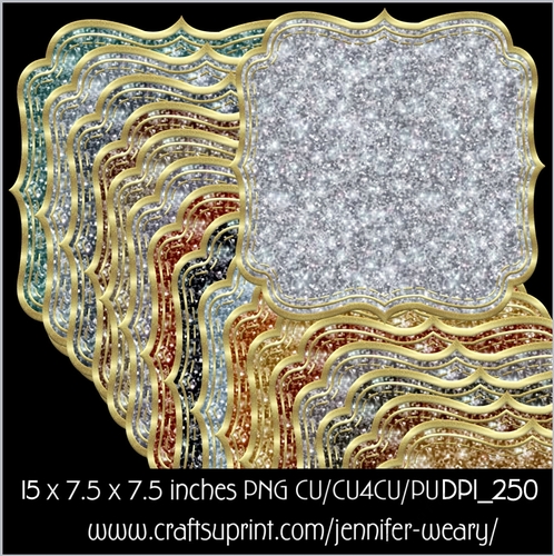 Glitter Mats-Metal