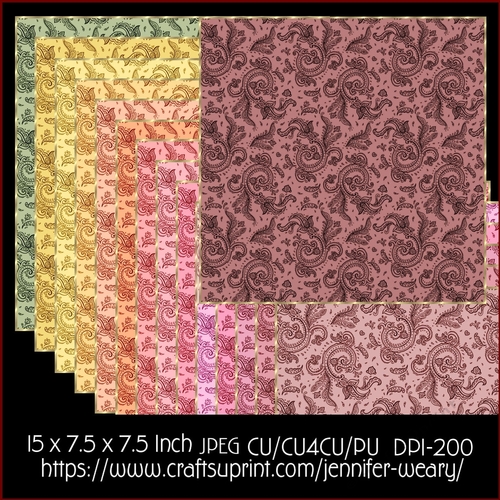 Flower Beauty Backgrounds Paisley