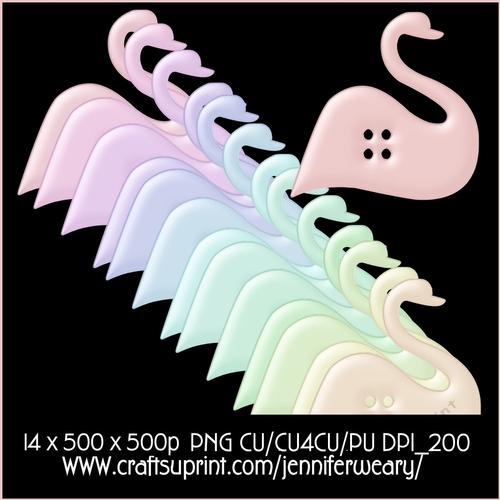 2 Candy Floss Buttons