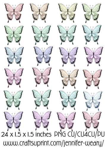 Candy Floss Butterflies