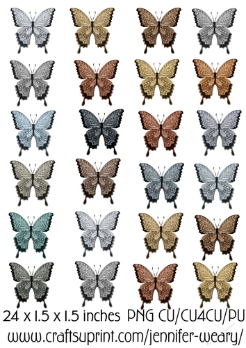 Metal Butterflies