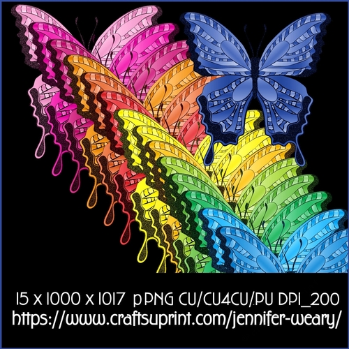 Noisy Butterflies-Colorful