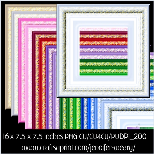 Moulded Gold Frames-Christmas Time