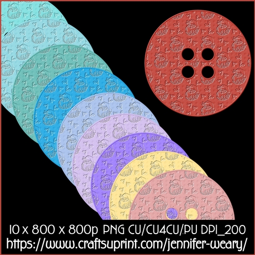 Jolly Christmas Buttons