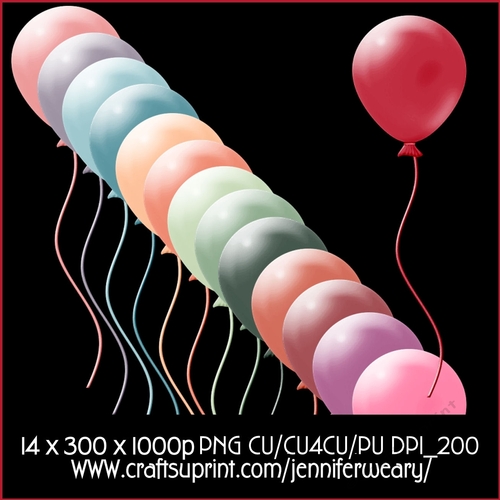 Succulants Bright Balloons