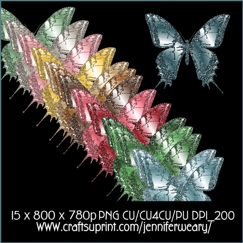 Candyland Glitter Butterflies