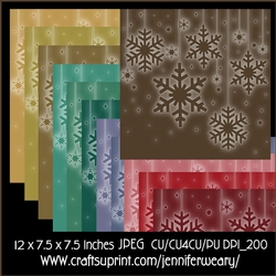 Hanging Snowflakes-Christmas Joy Backgrounds