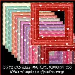 Valentine 3 Frames Words-Valentine
