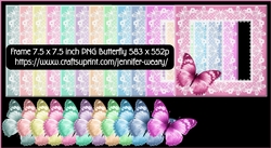 Lace Butterfly Frames-Dreamy