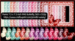 Lace Butterfly Frames-Valentine