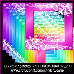 Neon Rainbow Frames 2