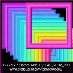 Neon Rainbow Frames 5
