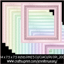 20 Candy Floss Frames
