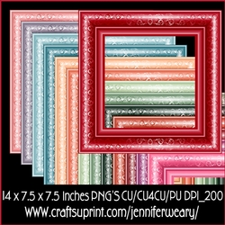 20 Succulants Bright Frames