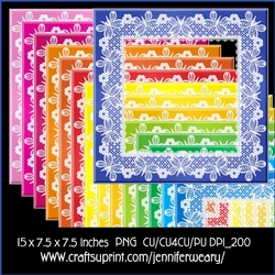 Butterfly Lace Frames-Colorful