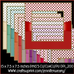 Dots Stripes Frames-Valentine