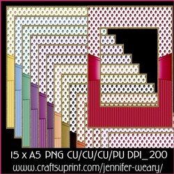 Dots & Stripe A5 Frames-sweet