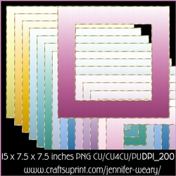 Ombrae Textured Frames-Romantic
