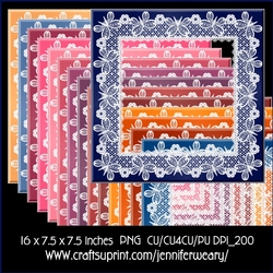 butterfly Lace Frames-Outback Sunsets