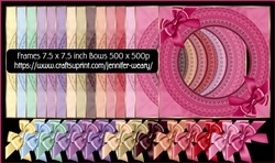Pattern Lace Frames & Bows-Sweet