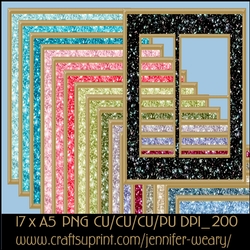 Glittering Window Frames A5-Glittering