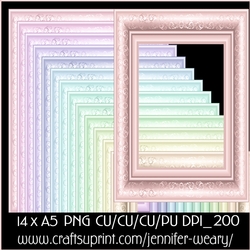 20 Candy floss A5 Frames 7
