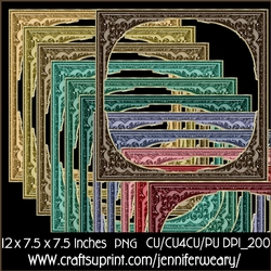 Glittering Corner Frames-Christmas joy