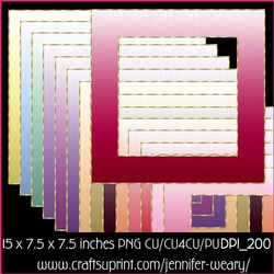 Ombrae Textured Frames-Sweet
