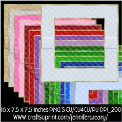 Padded Frames with Snowflakes-Christmas Time
