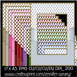 Dots & Stripes A5 Frames-Christmas Time